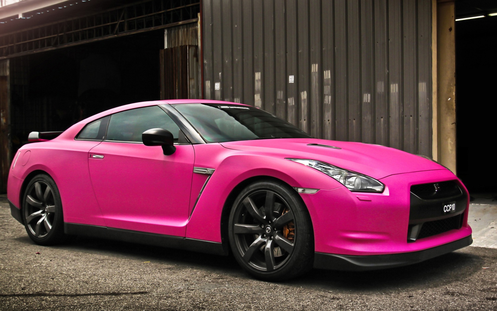 Nissan Gtr In Matte Pink