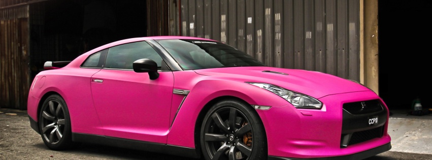 Nissan Gtr In Matte Pink