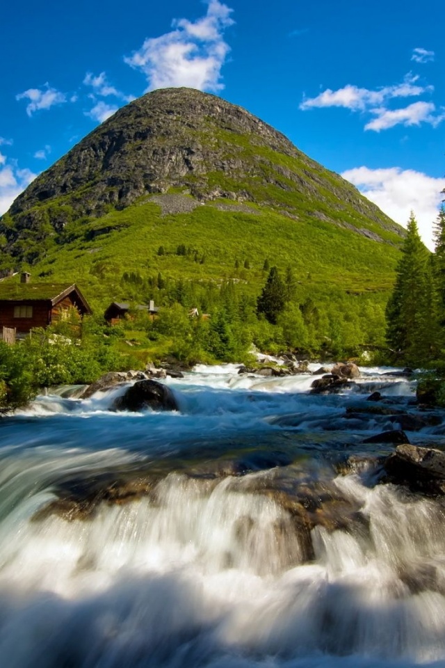 Norway Waterfall Nature Landscapes