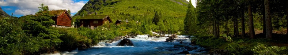 Norway Waterfall Nature Landscapes