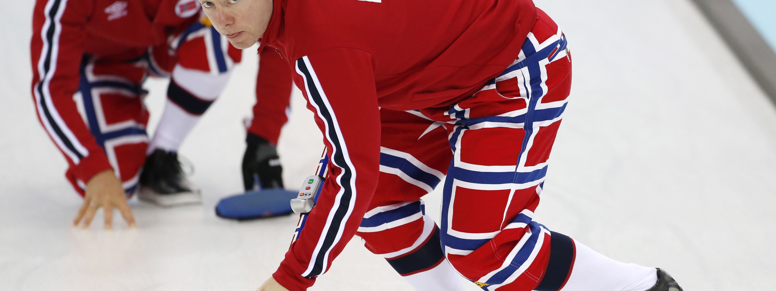 Norwegian Curling Team In Sochi 2014