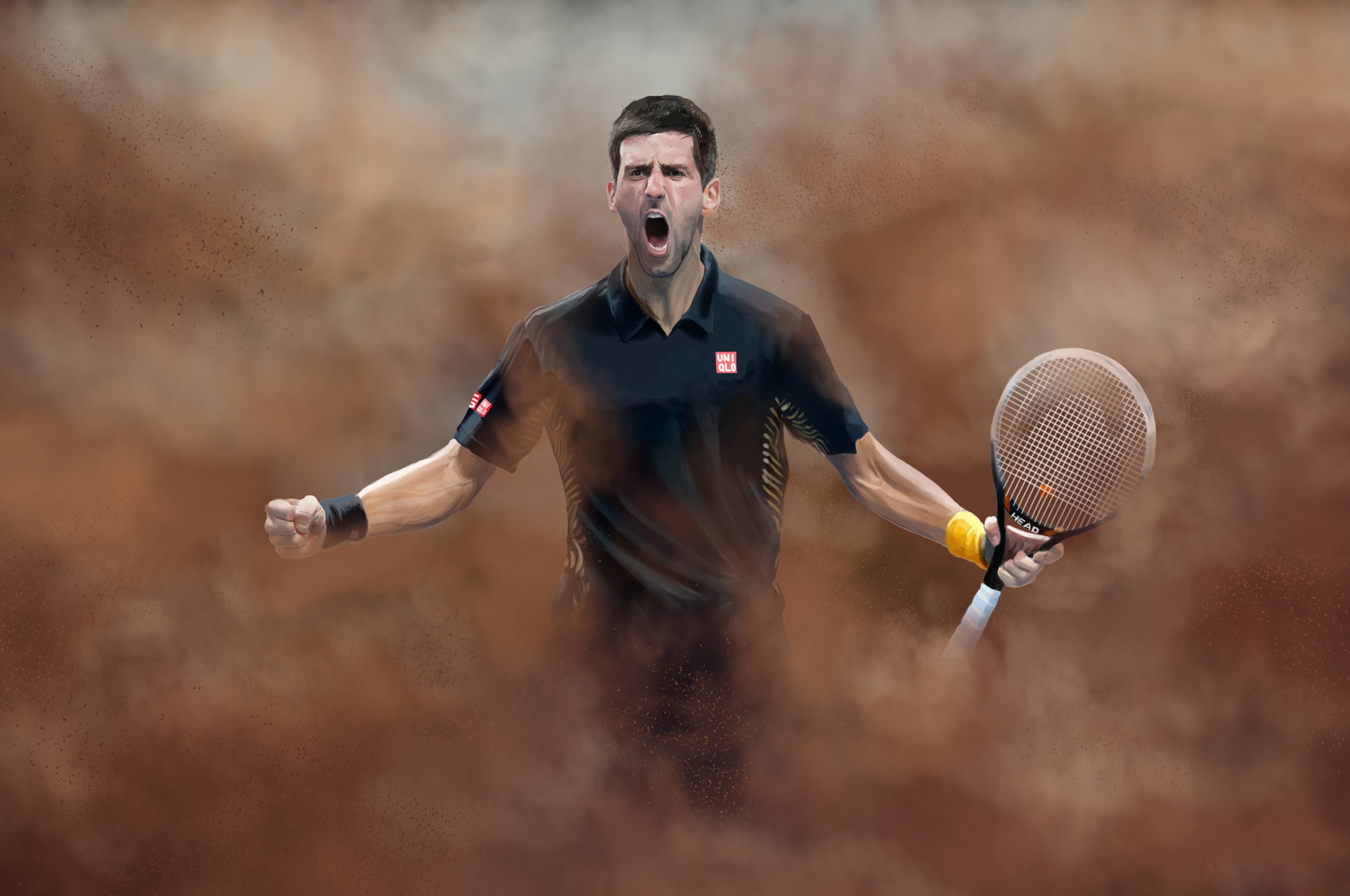 Novak Djokovic Fan Art By Urosh1991