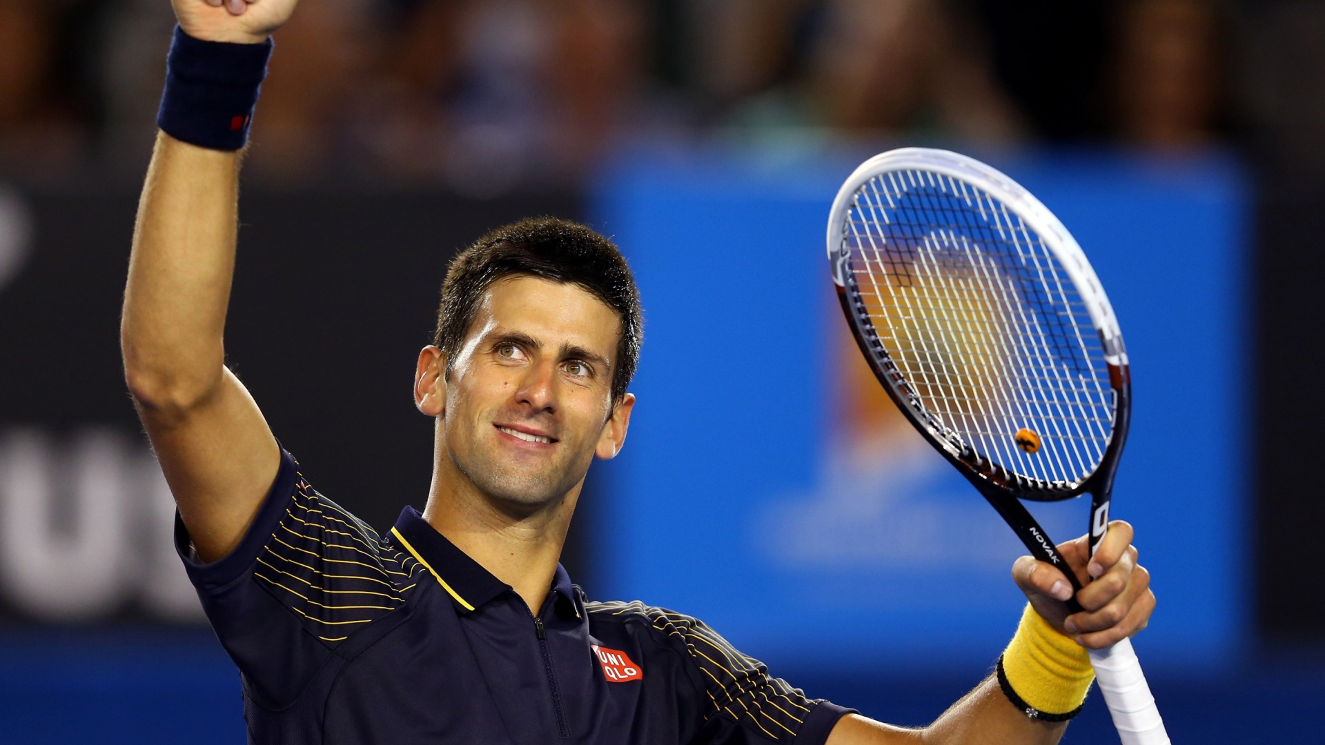 Novak Djokovic Salutes The Audience