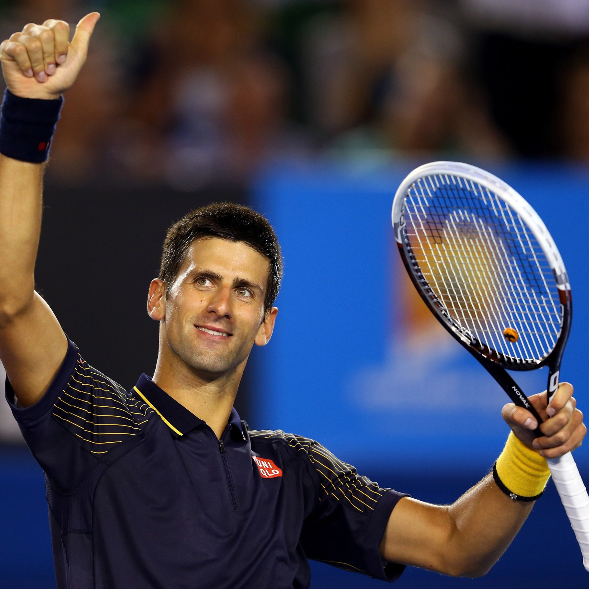 Novak Djokovic Salutes The Audience