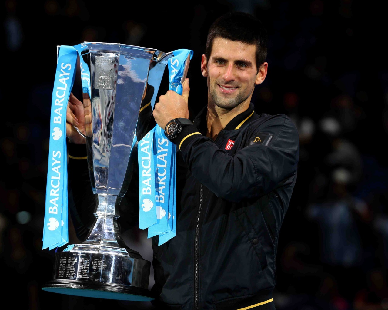 Novak Djokovic With The Trophy