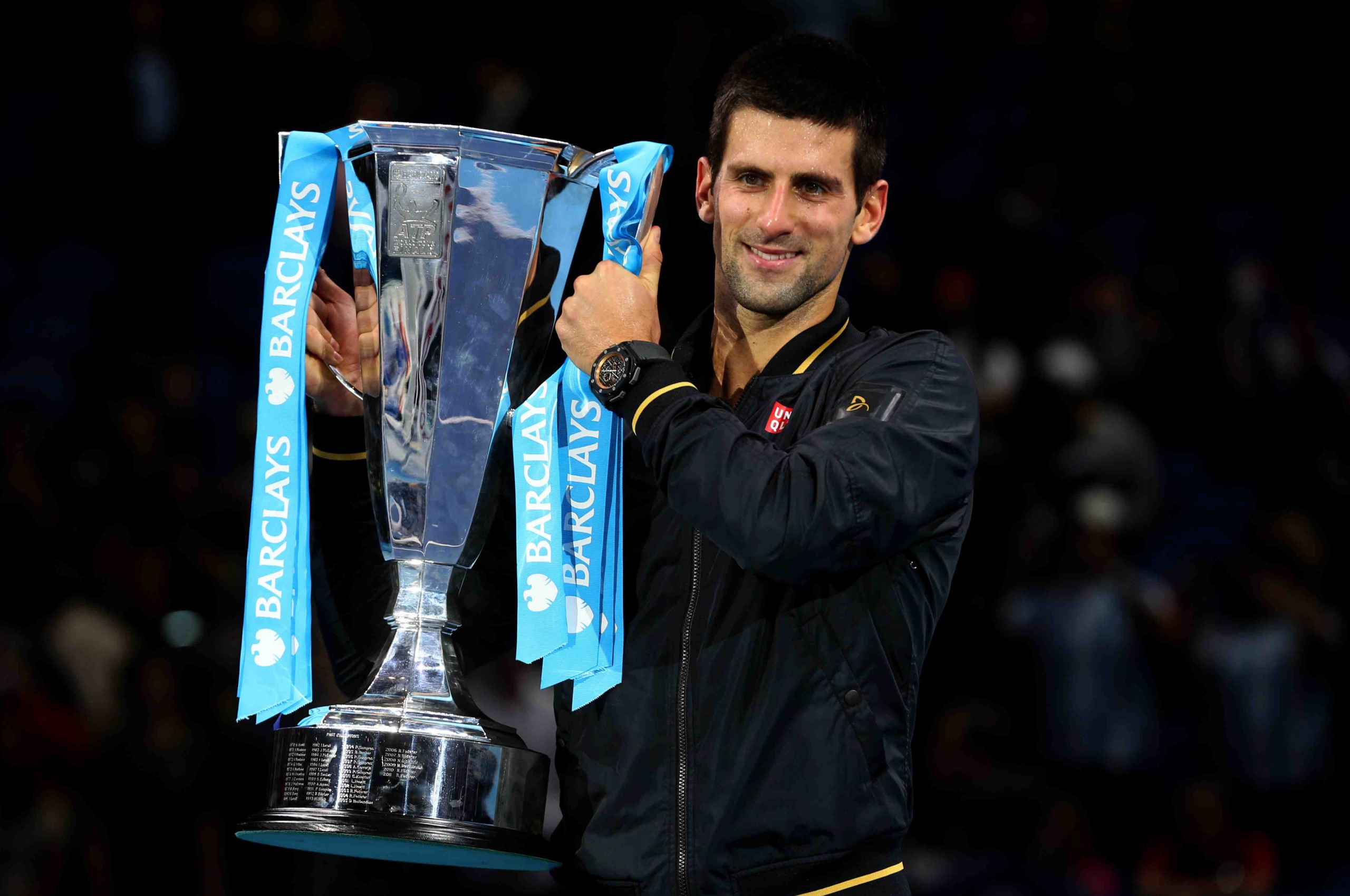 Novak Djokovic With The Trophy