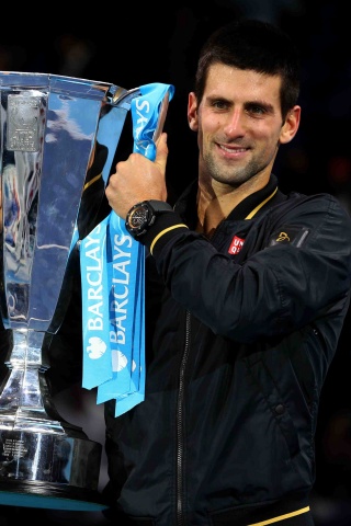 Novak Djokovic With The Trophy