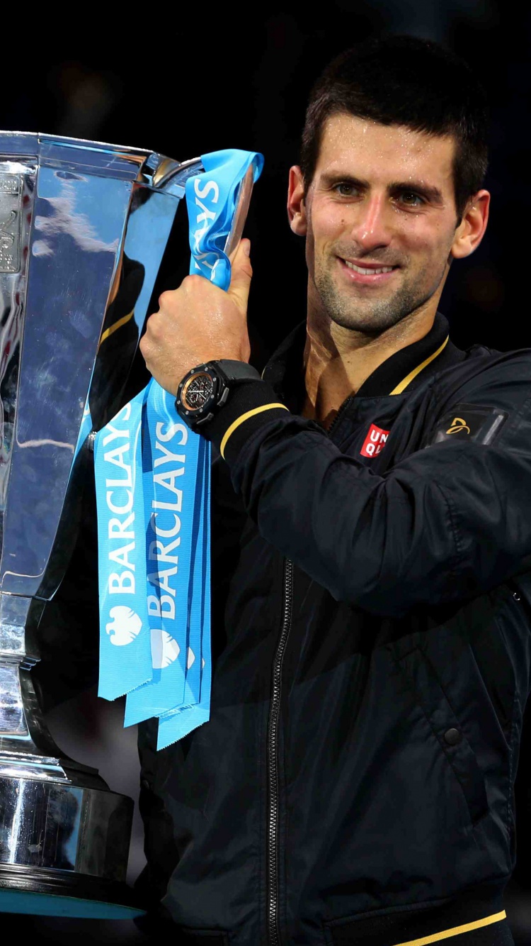 Novak Djokovic With The Trophy