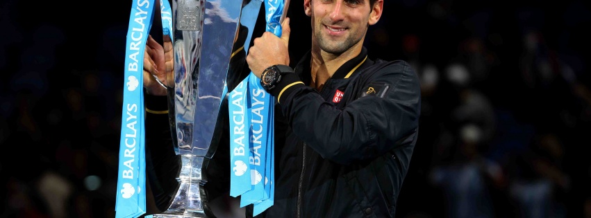 Novak Djokovic With The Trophy