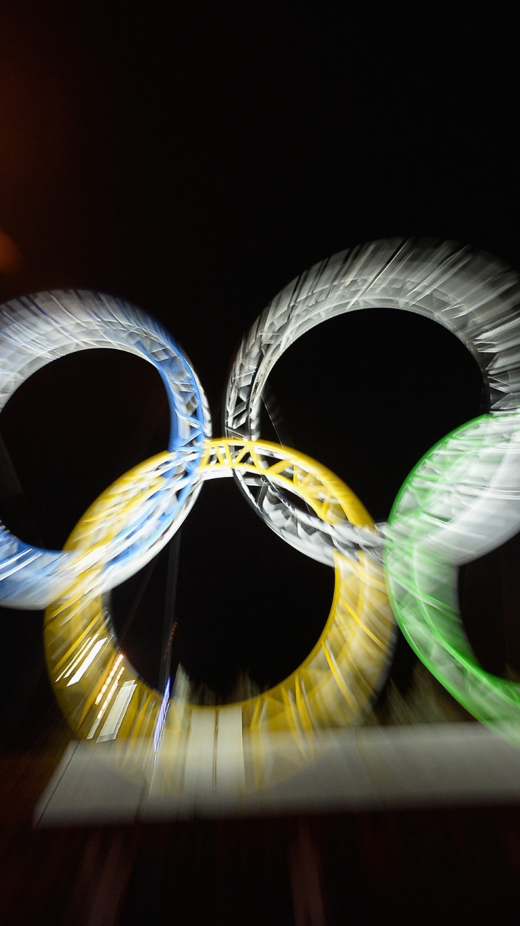 Olympic Rings Is Illuminated At Sochi