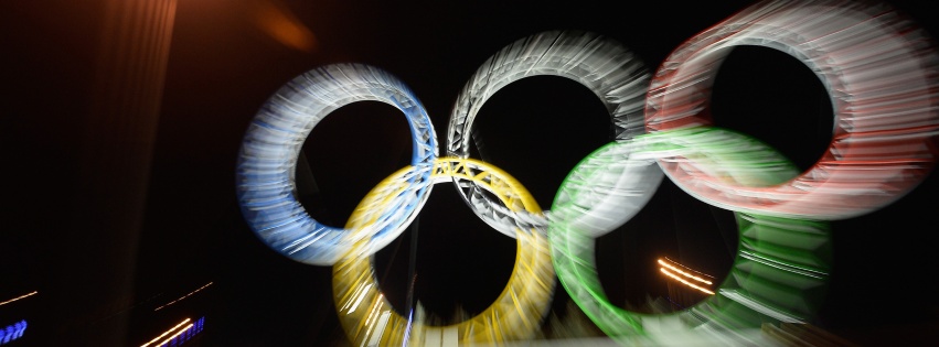 Olympic Rings Is Illuminated At Sochi