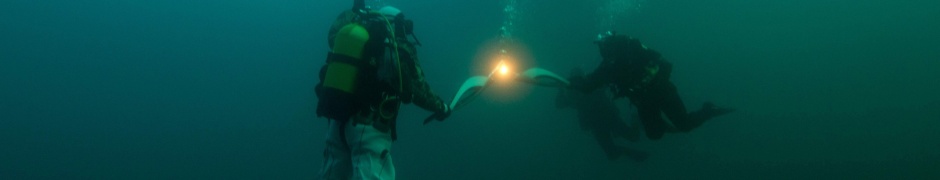 Olympic Torch Underwater Sochi 2014