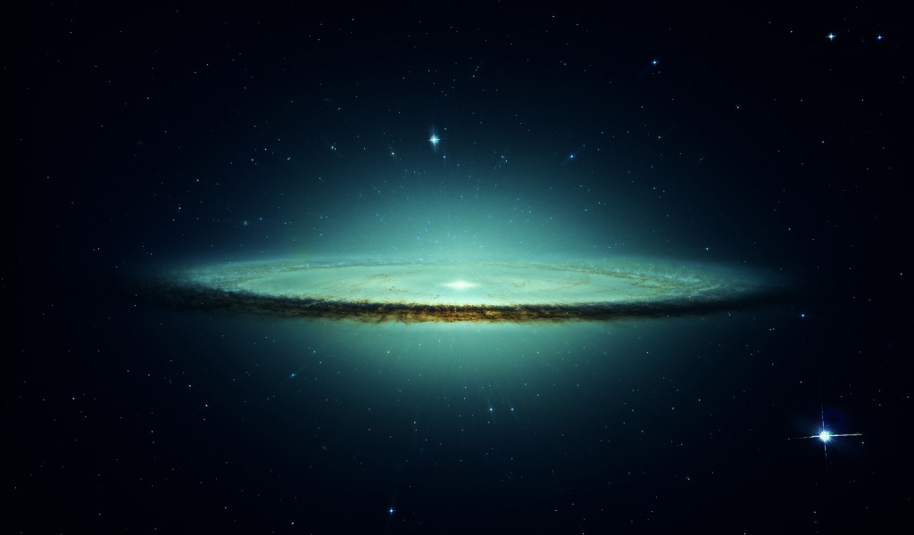 Outer Space Stars Galaxies Frozen Sombrero Galaxy