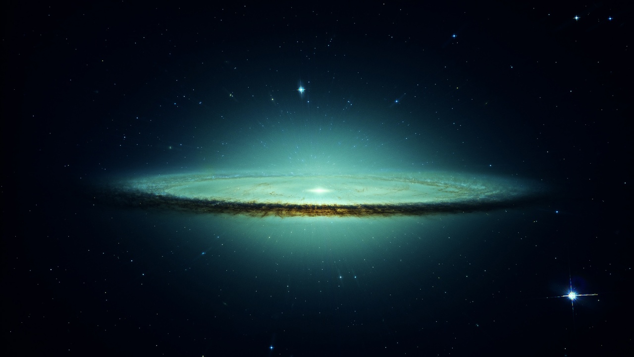 Outer Space Stars Galaxies Frozen Sombrero Galaxy