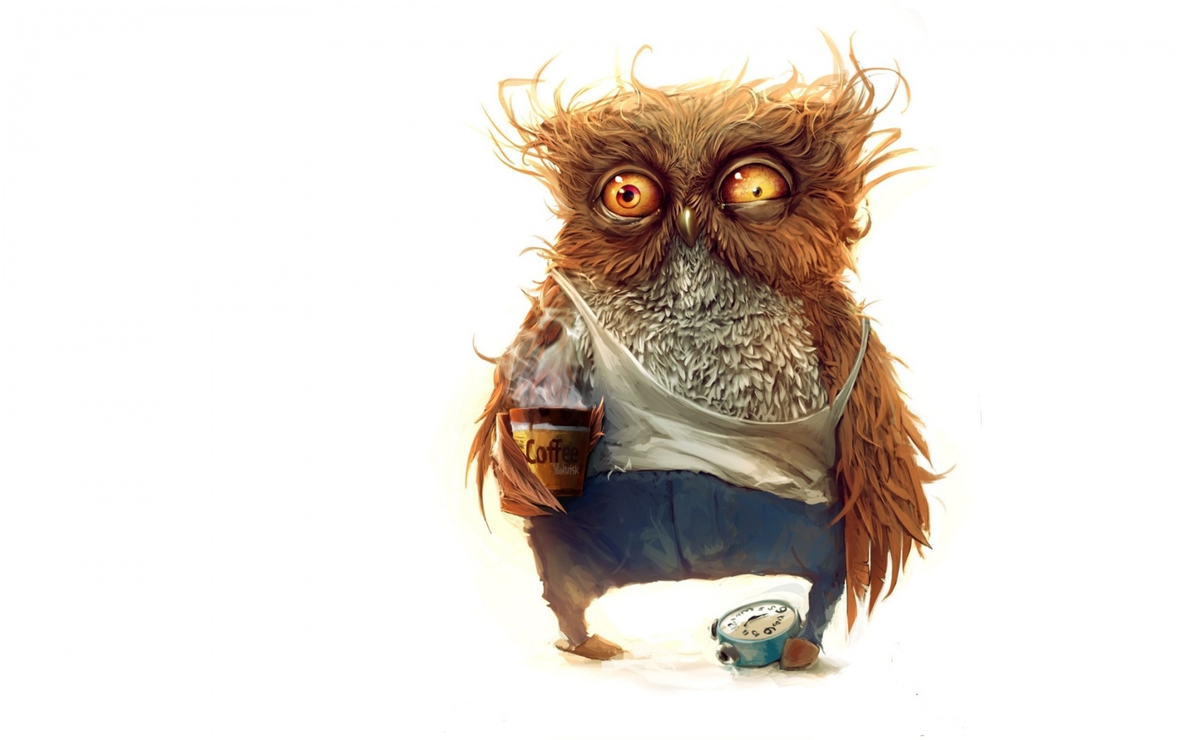 Owl Coffee Alarm Clock