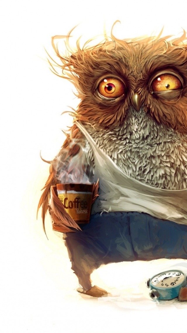 Owl Coffee Alarm Clock