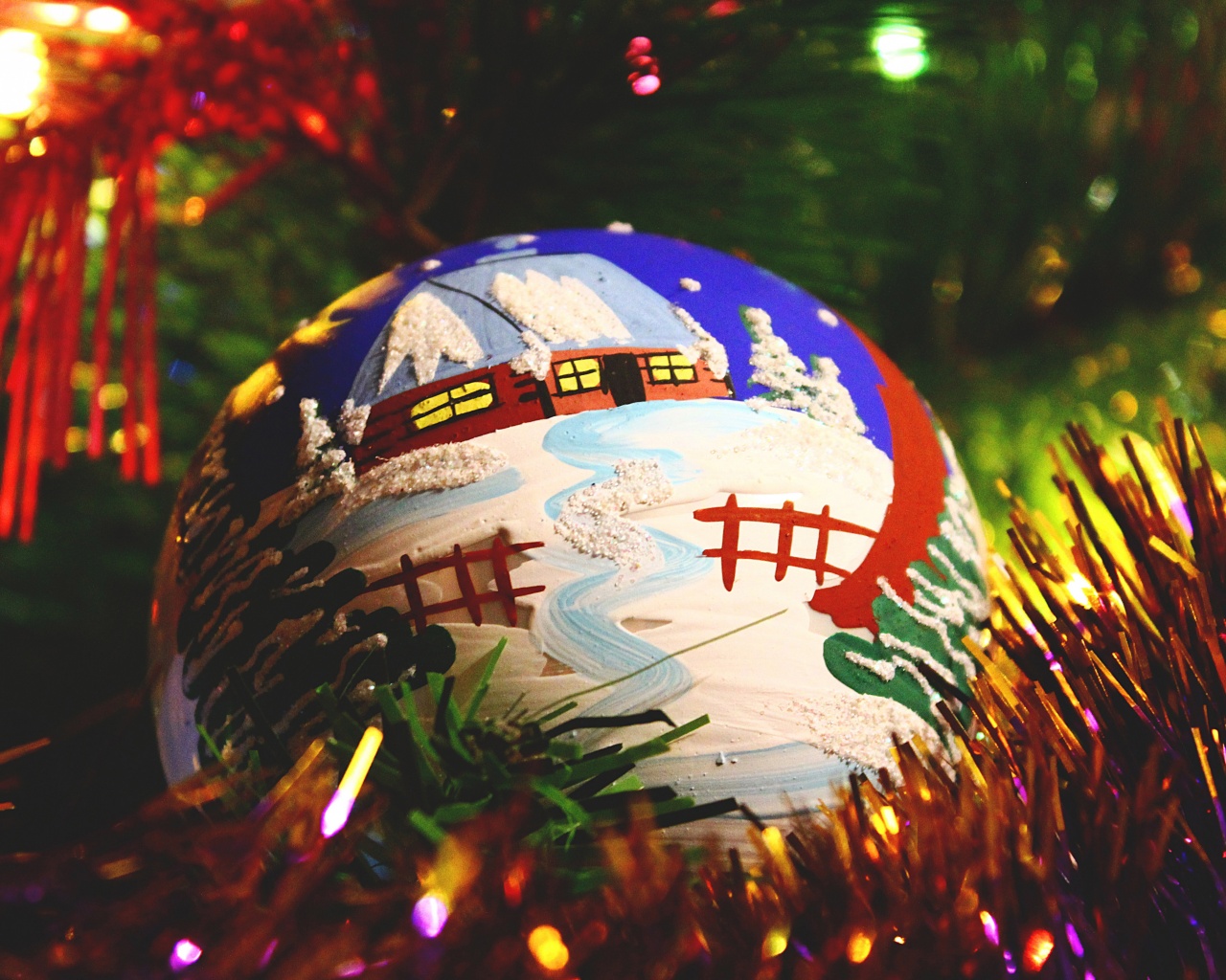 Painted Christmas Ball