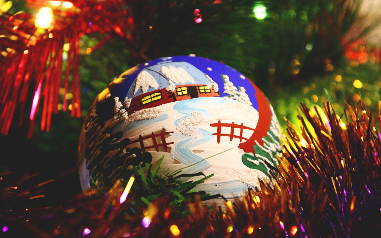 Painted Christmas Ball