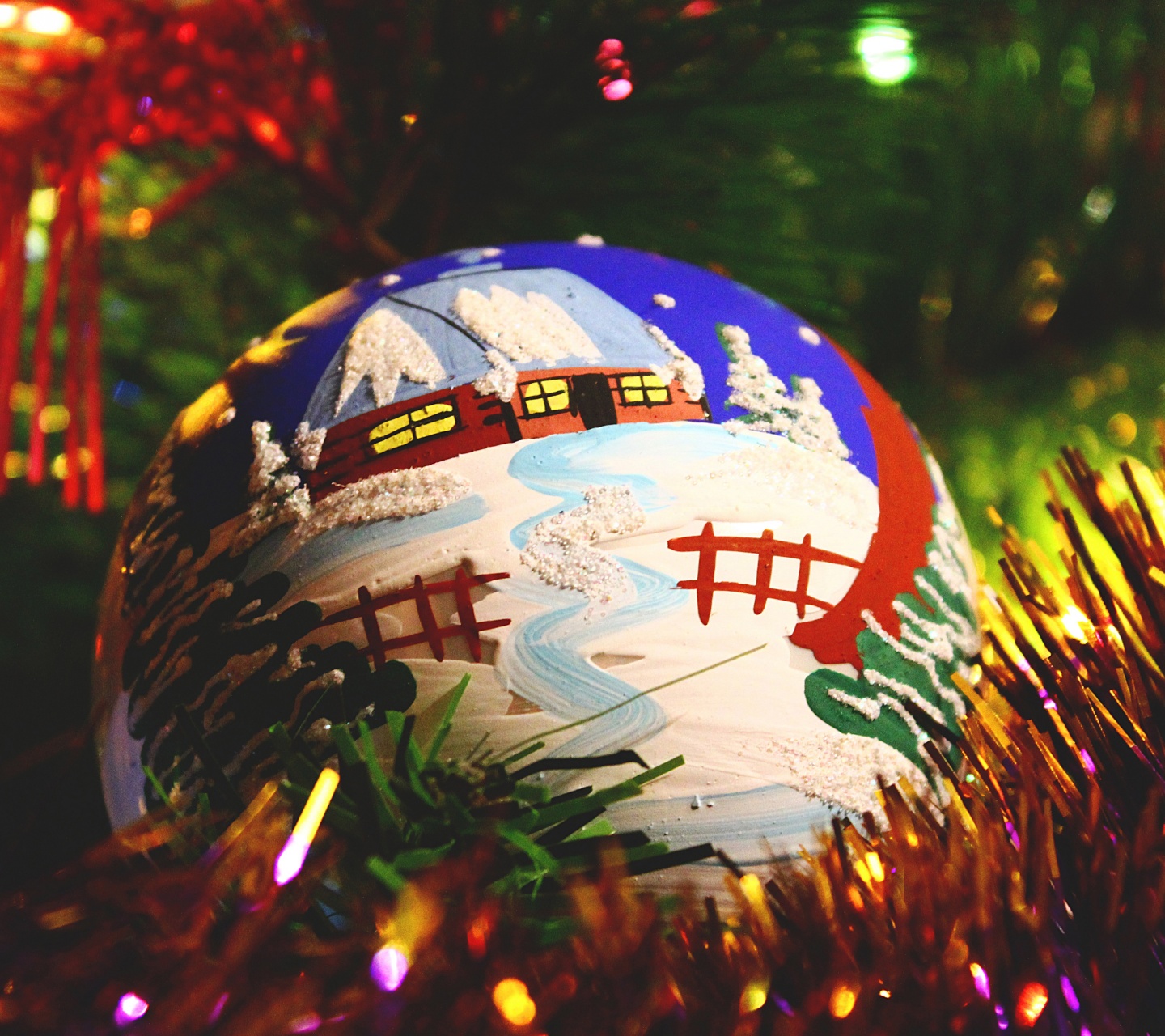 Painted Christmas Ball