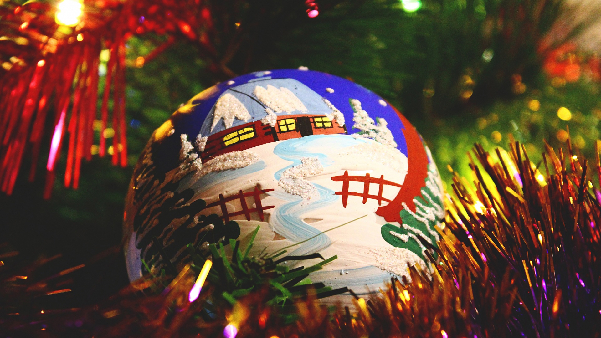 Painted Christmas Ball