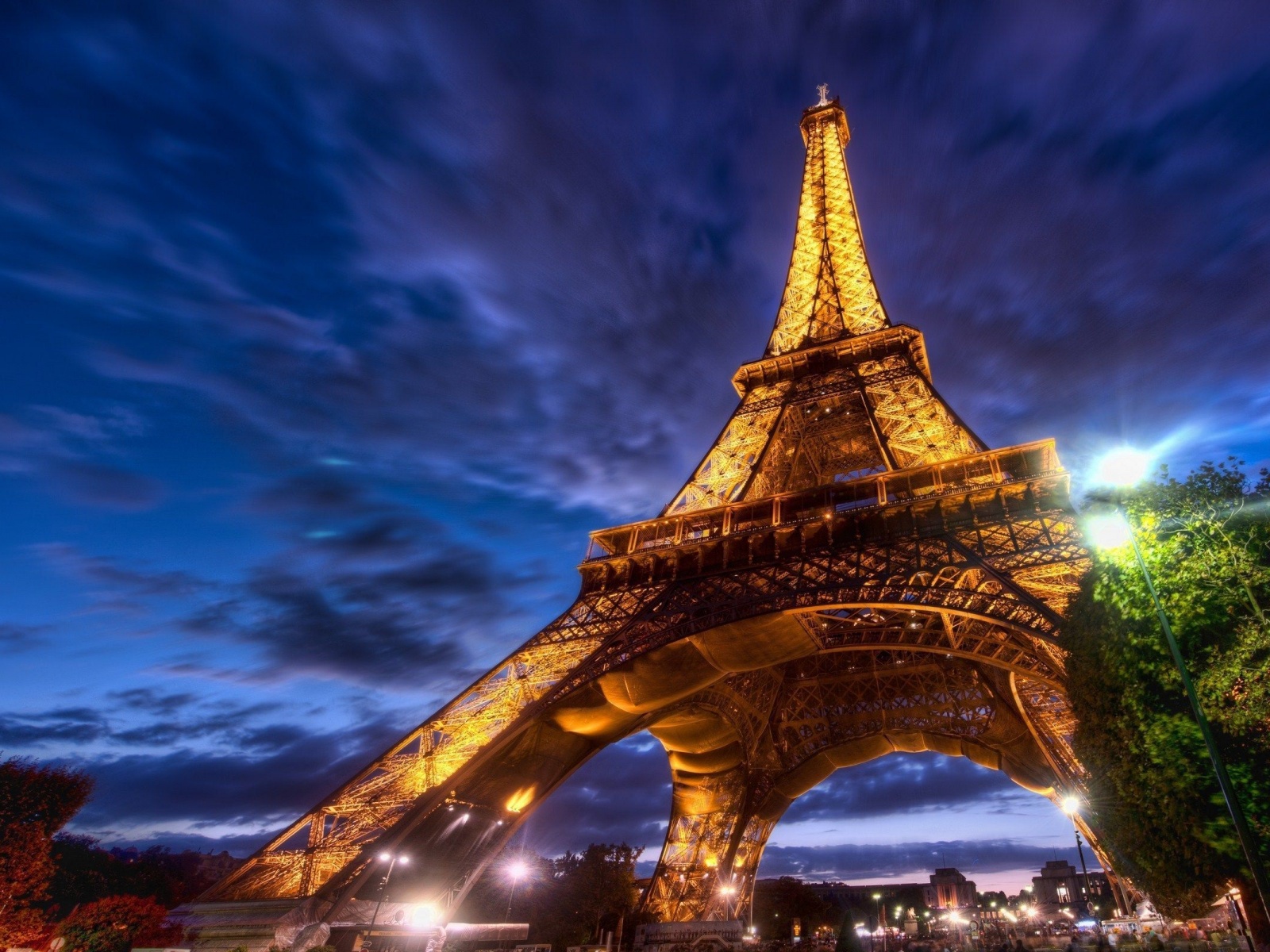 Paris Eiffel Tower Night Lights