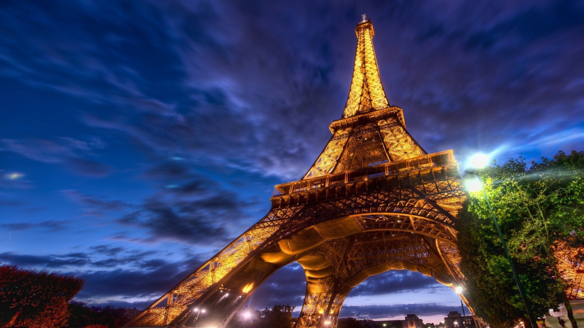 Paris Eiffel Tower Night Lights