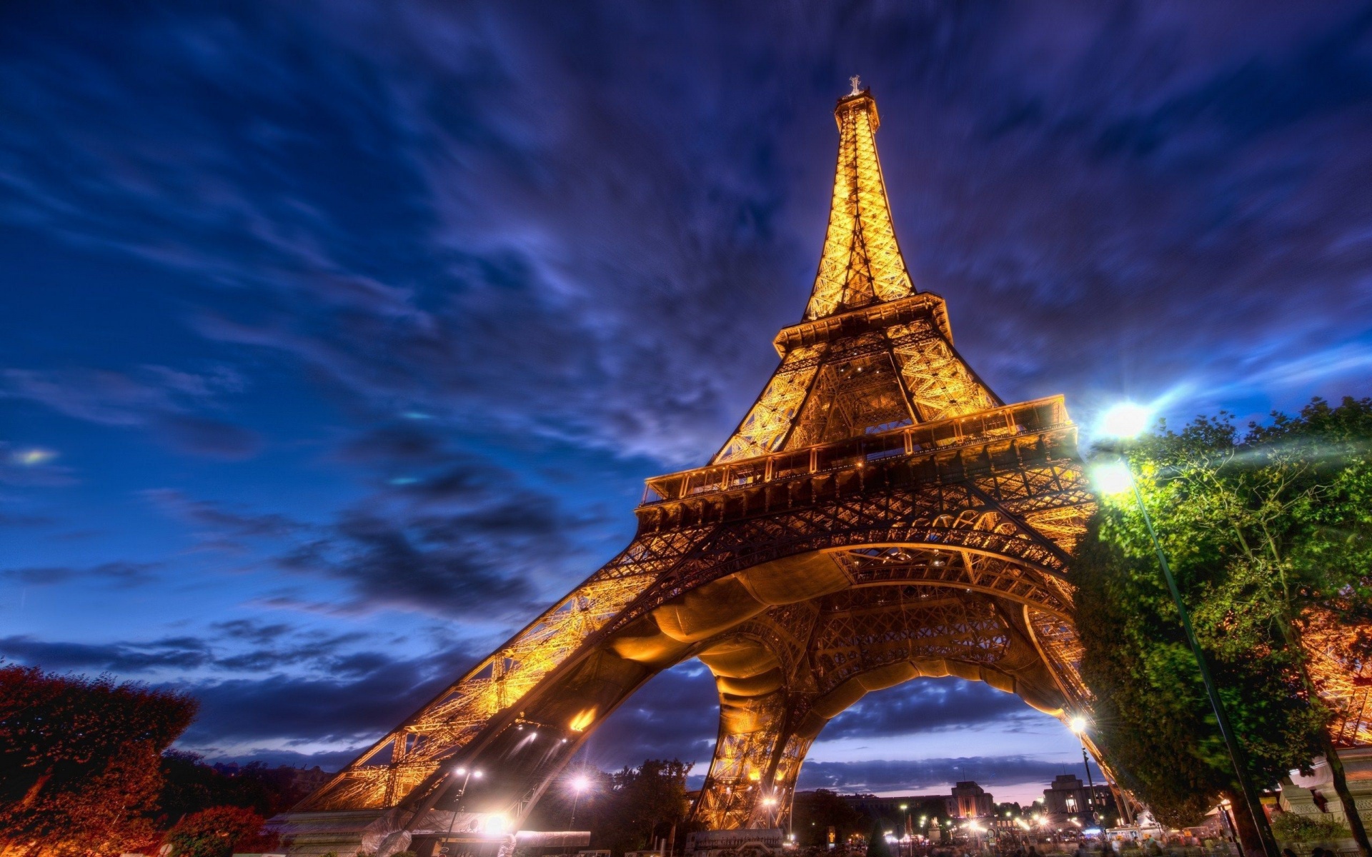 Paris Eiffel Tower Night Lights