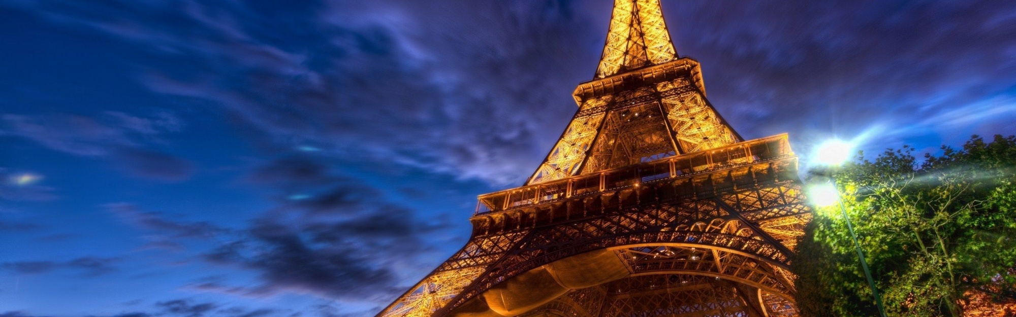 Paris Eiffel Tower Night Lights