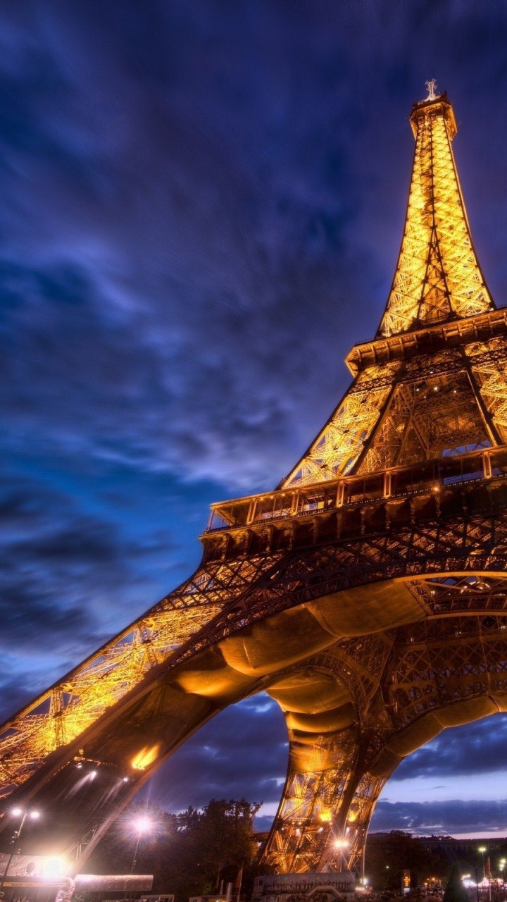 Paris Eiffel Tower Night Lights