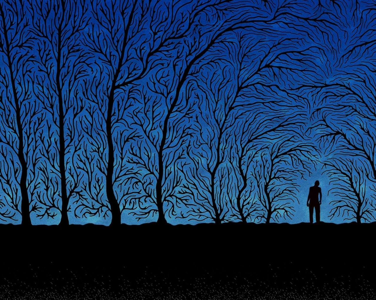 Person And Trees