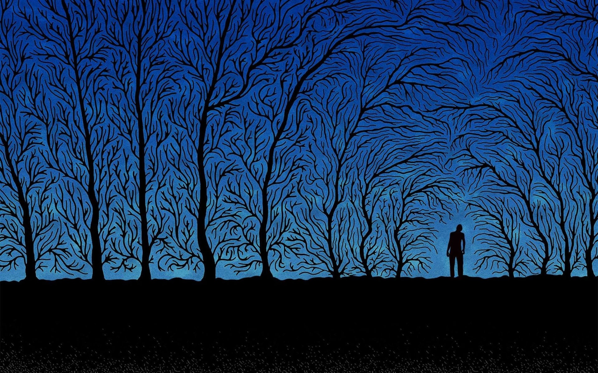 Person And Trees