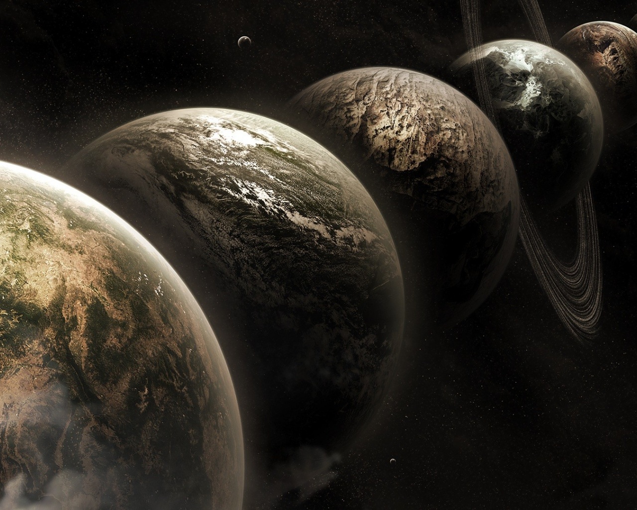 Planets Outer Space Art