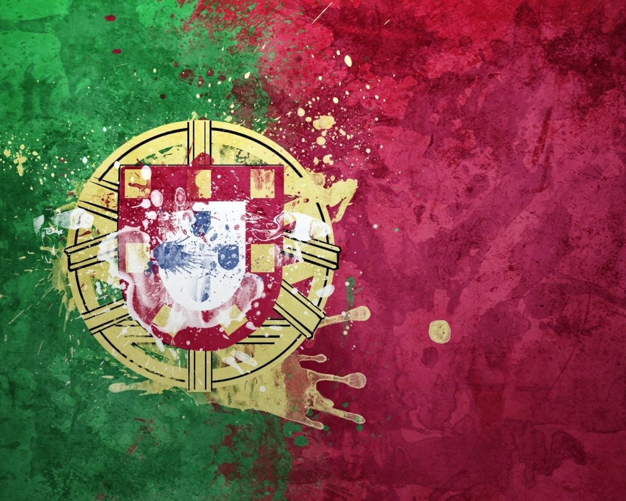 Portugal Flag Coat Of Arms Republic Background Texture Symbolism