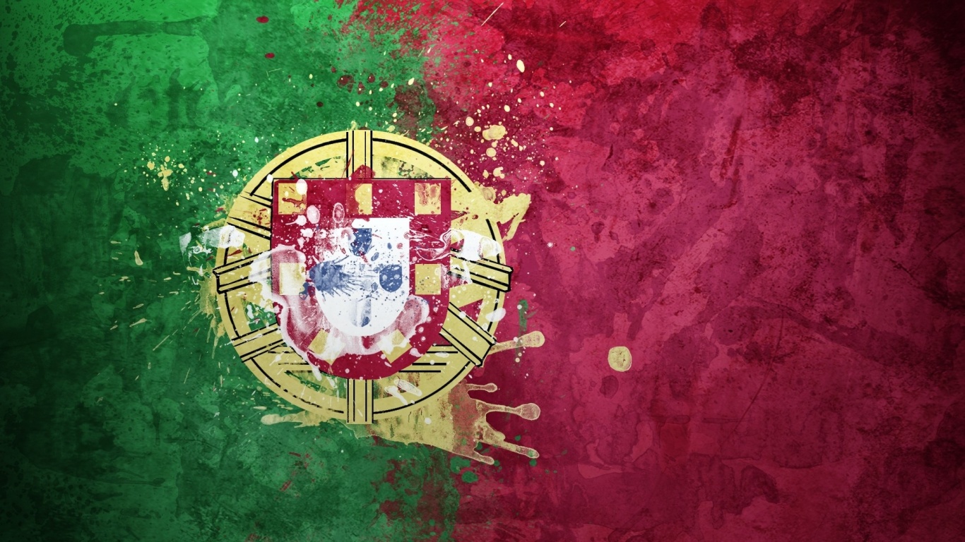 Portugal Flag Coat Of Arms Republic Background Texture Symbolism