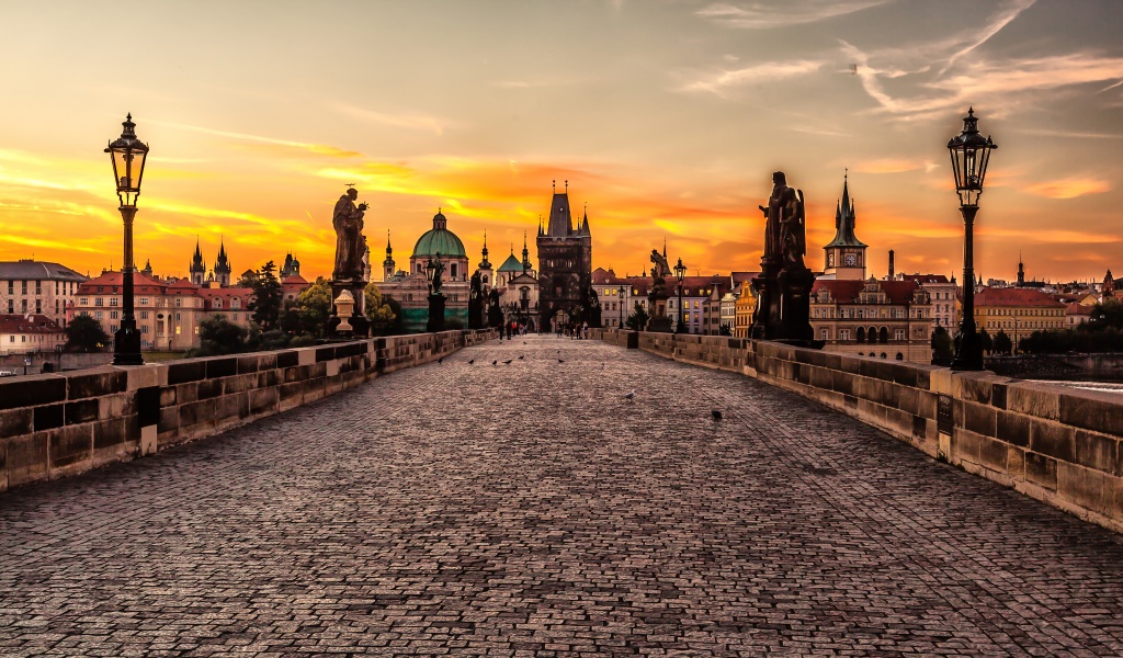 Prague Sunrise - The Charles Bridge