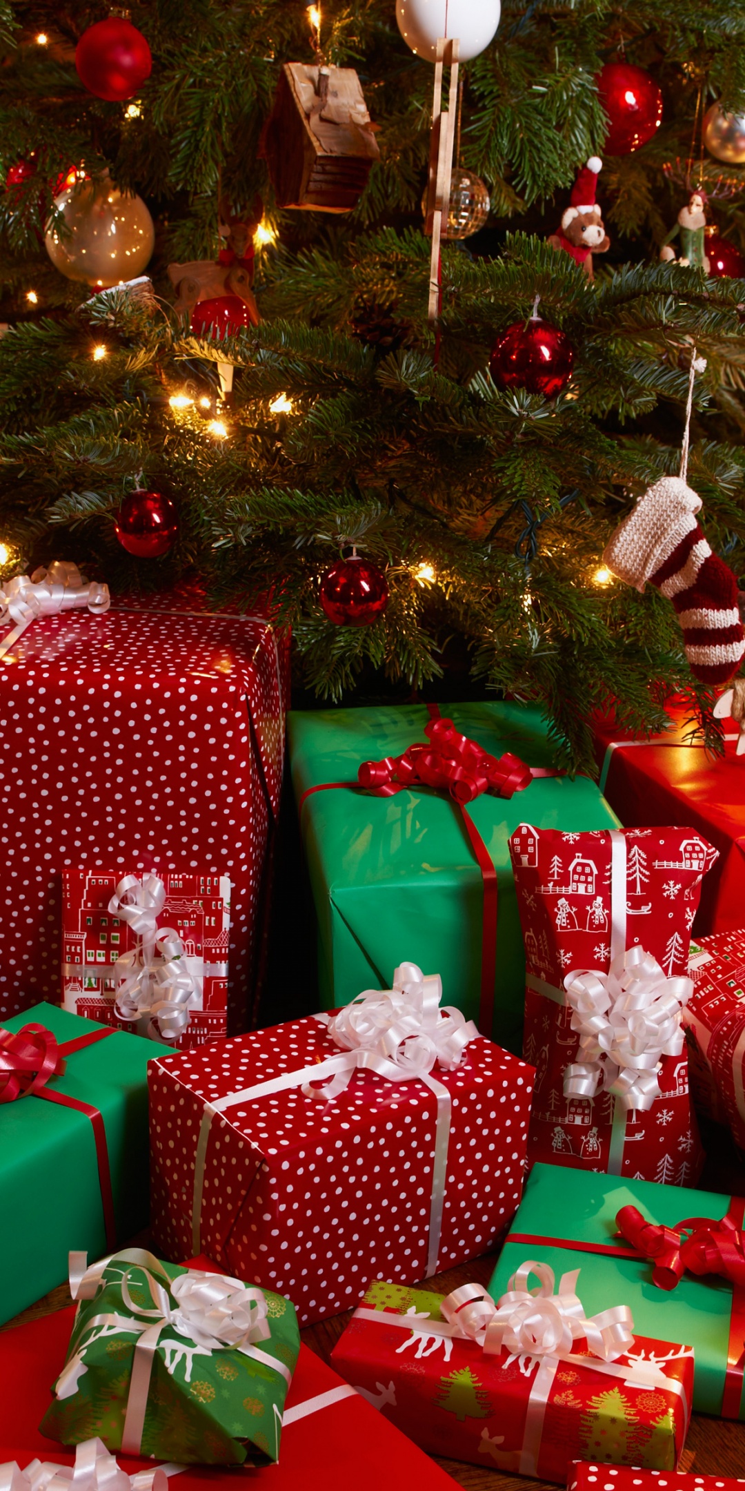 Presents Under Christmas Tree