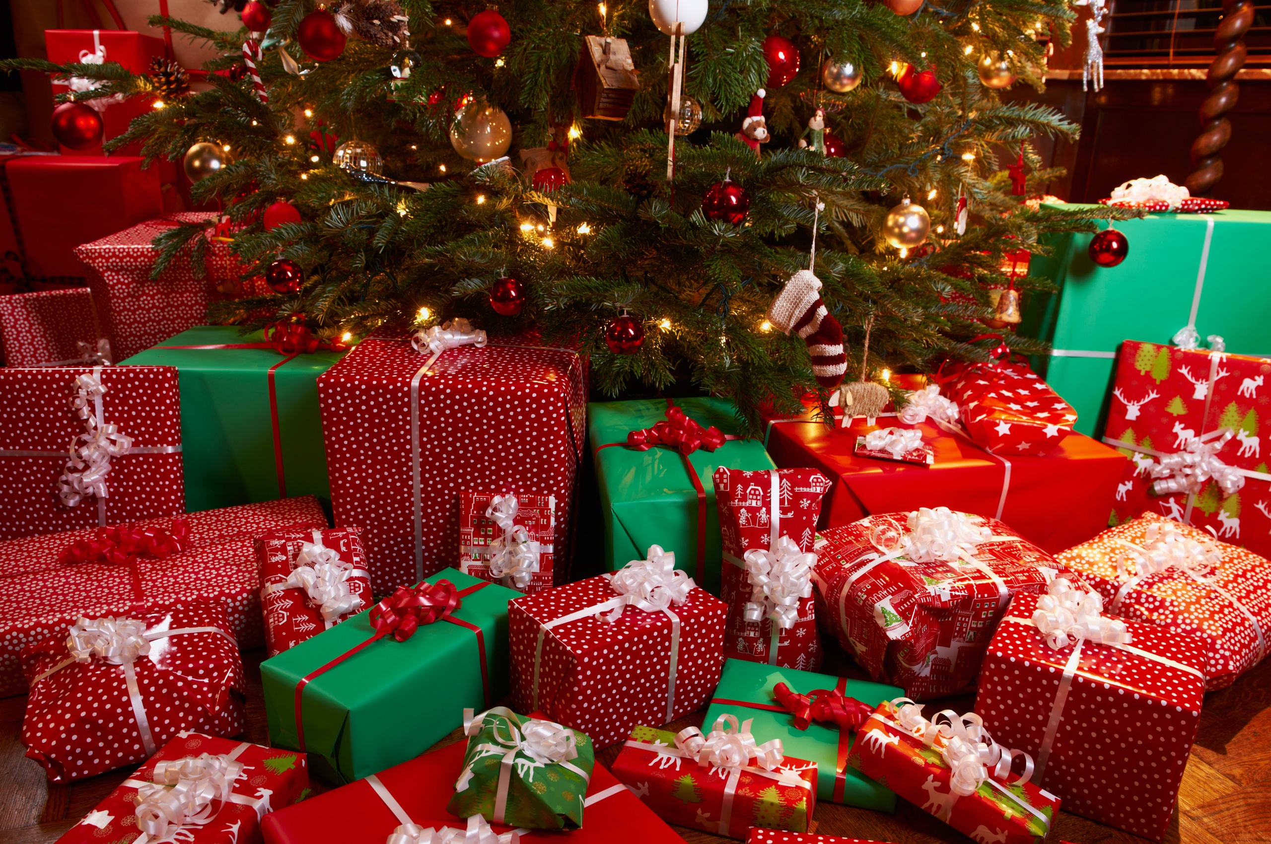 Presents Under Christmas Tree