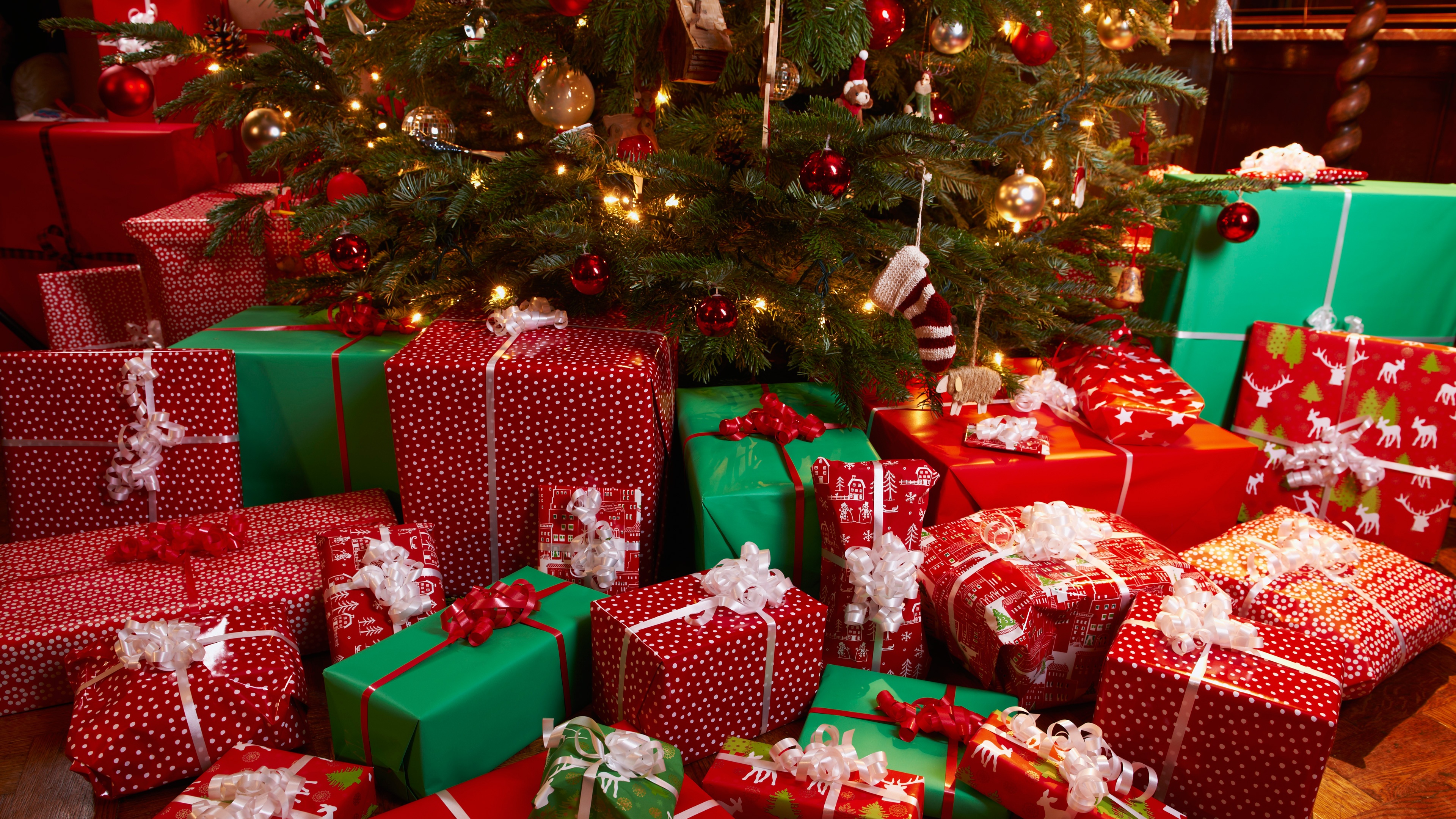 Presents Under Christmas Tree