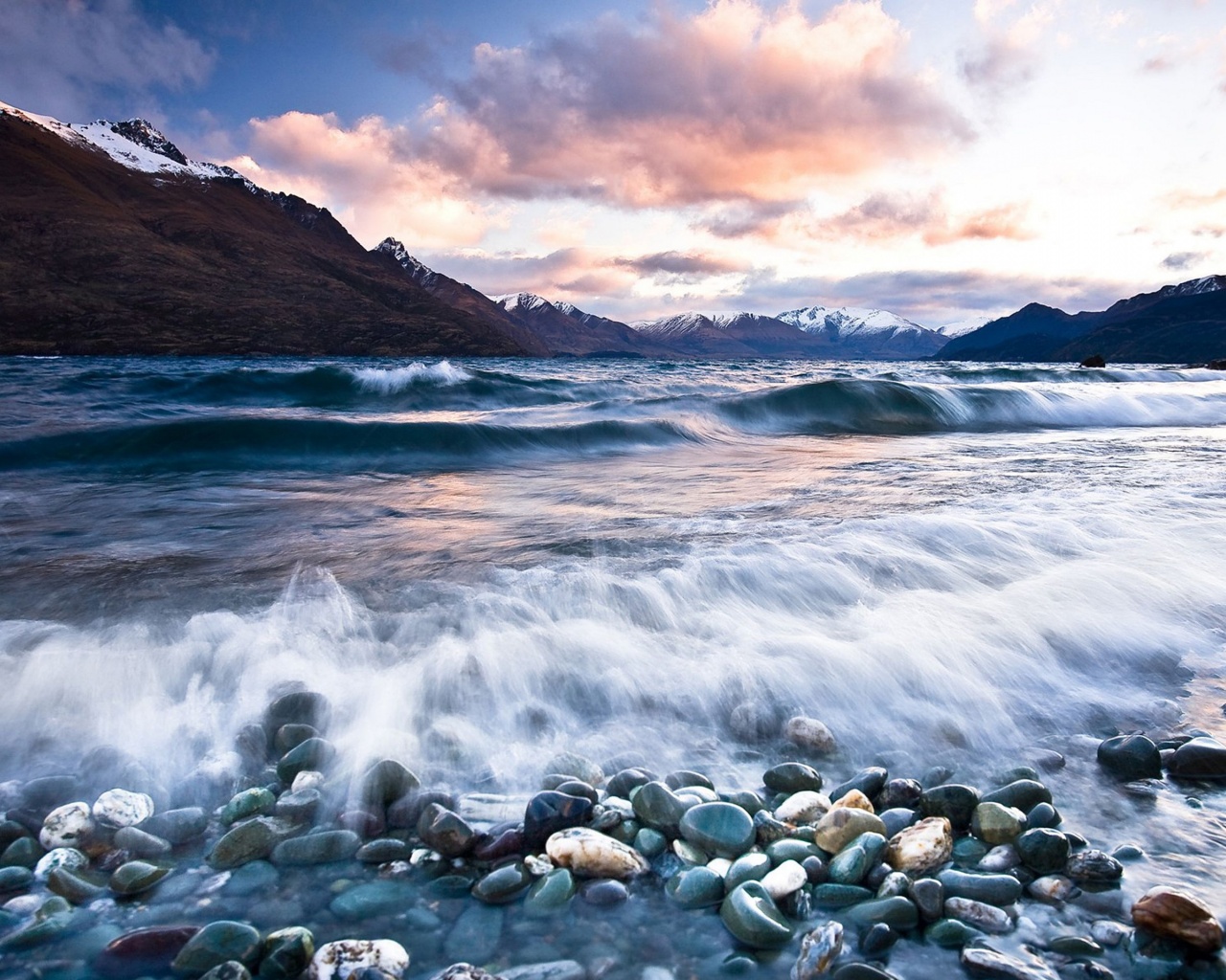 Queenstown Sunsetsunset Near Queenstown New Zealand