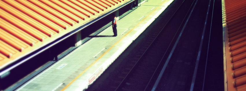 Railroad Platform Roof Man