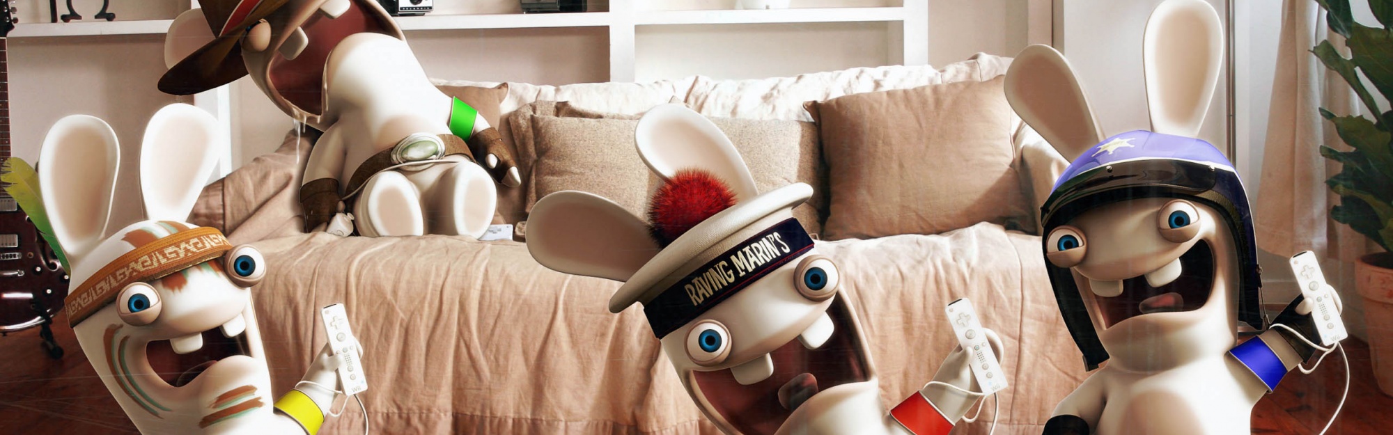 Rayman Raving Rabbids Playing Wii