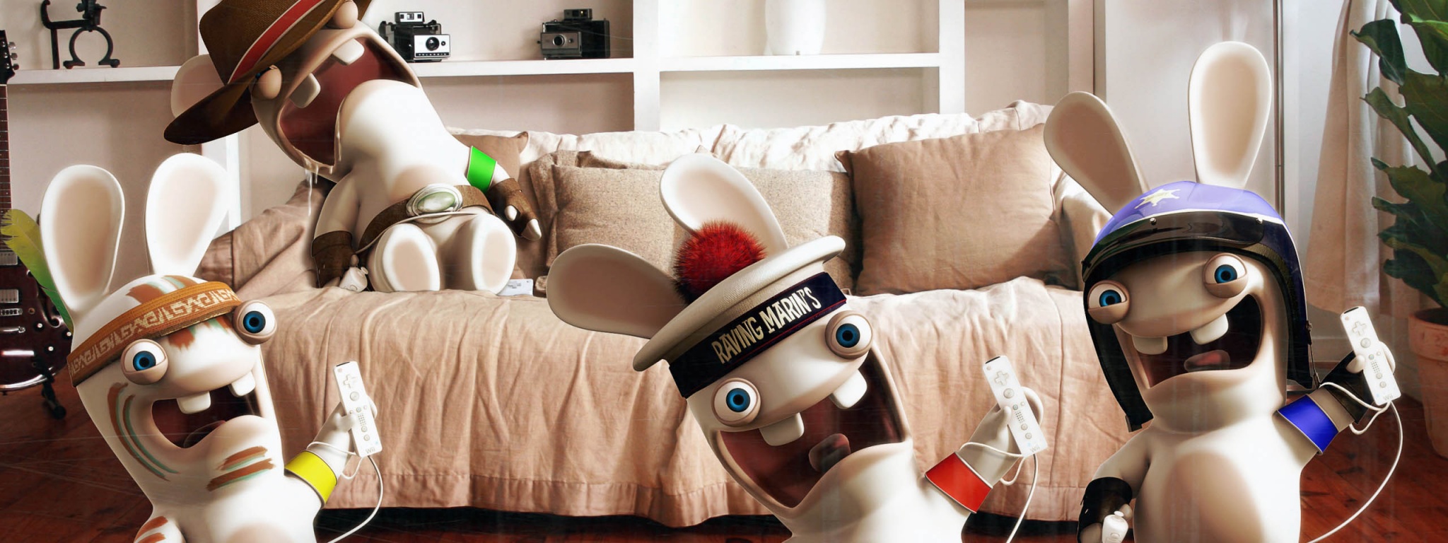 Rayman Raving Rabbids Playing Wii