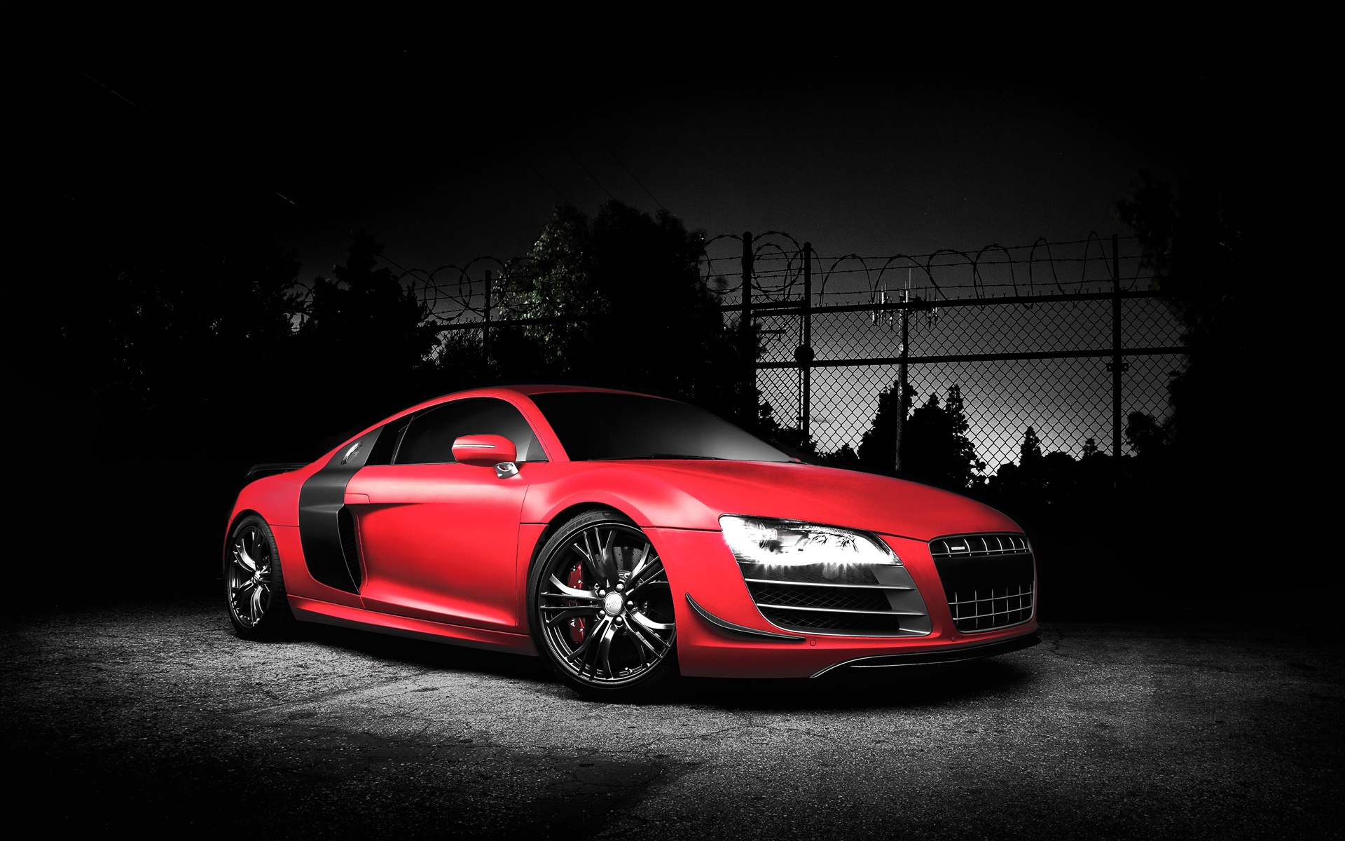 Red Audi R8 Gt