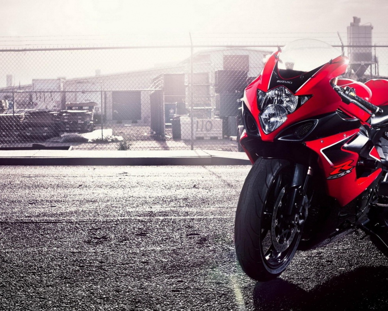 Red Suzuki GSX Sports Bike