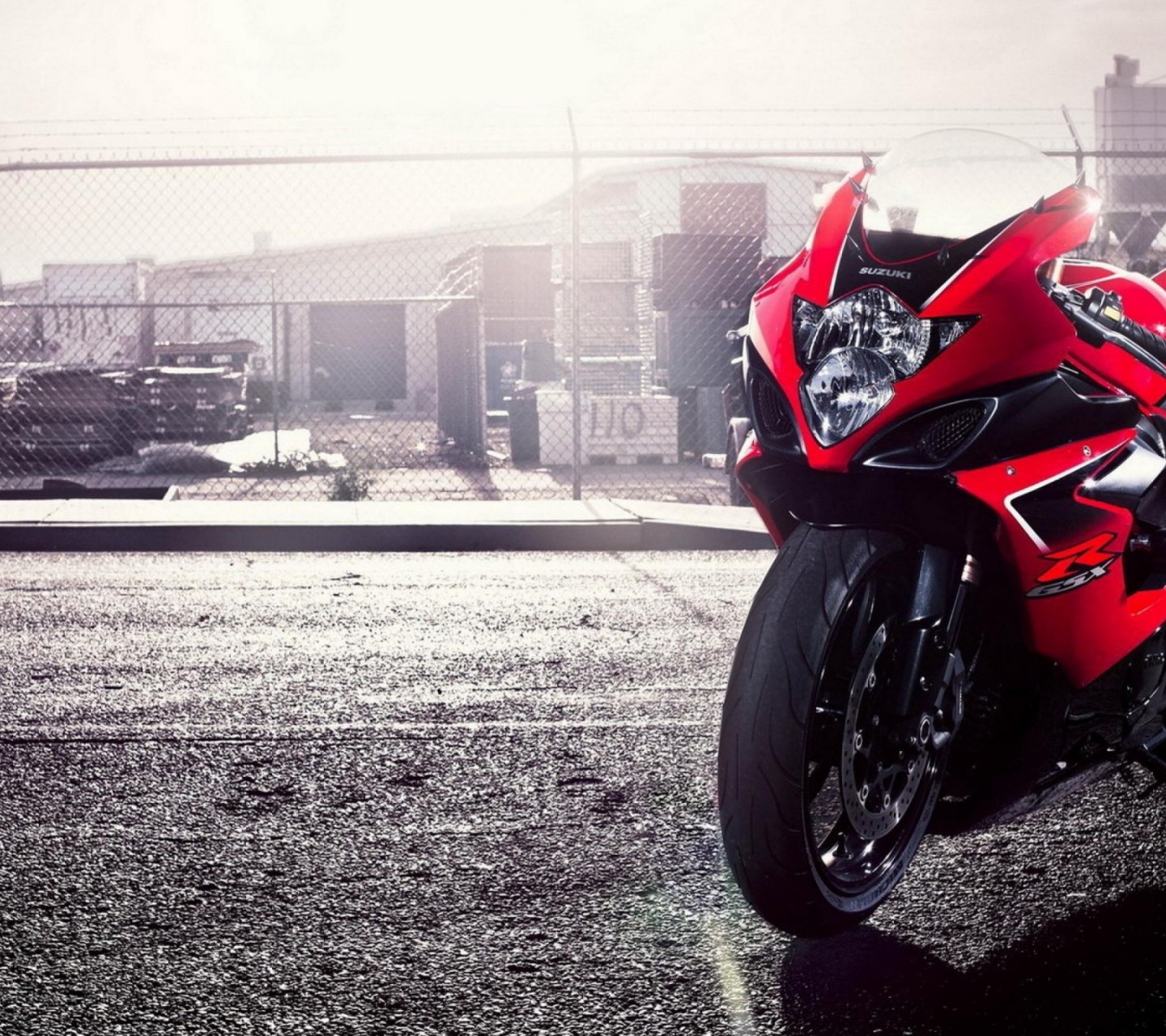 Red Suzuki GSX Sports Bike