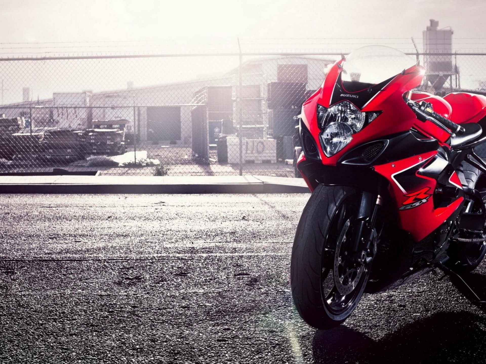 Red Suzuki GSX Sports Bike