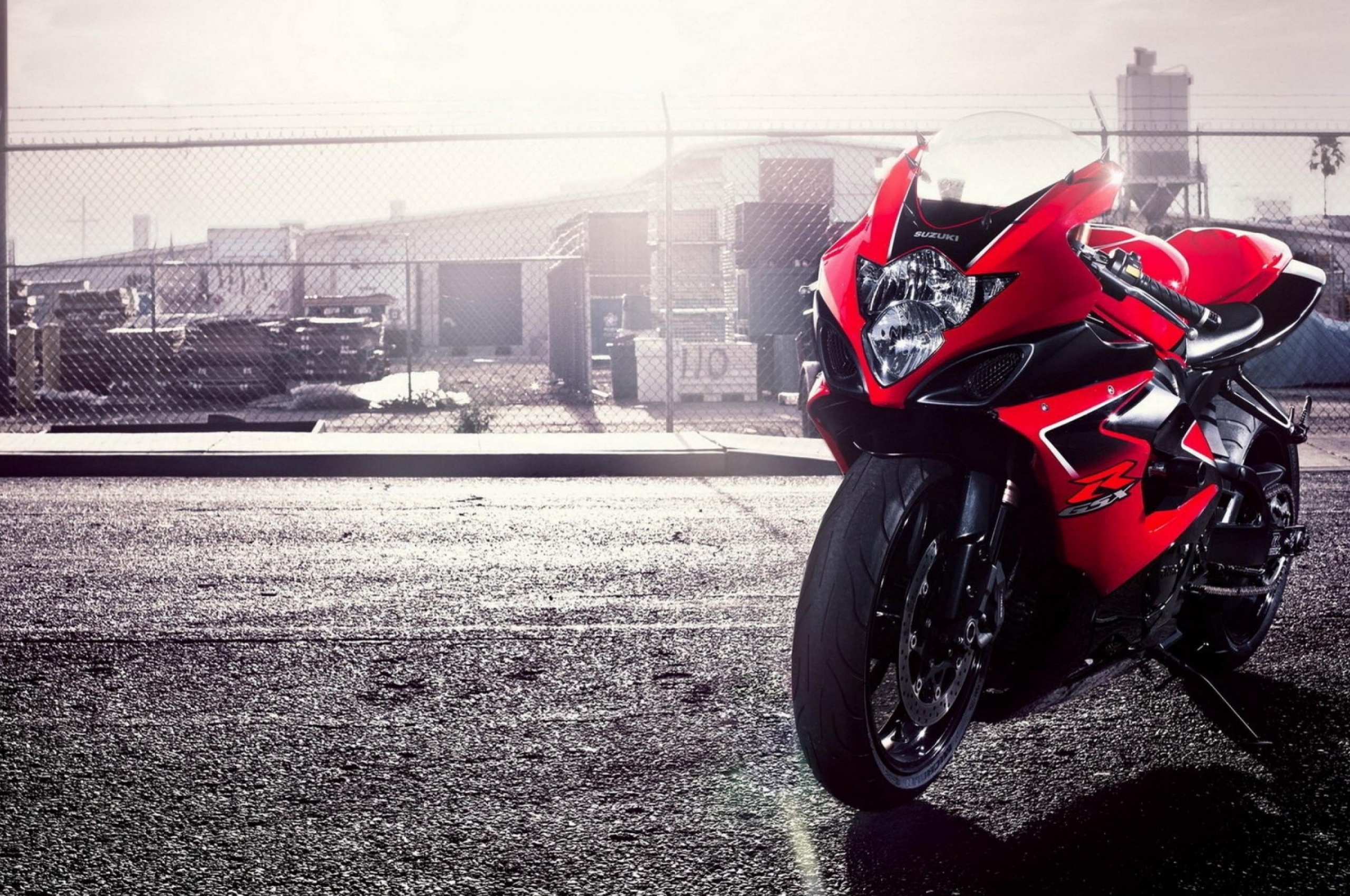 Red Suzuki GSX Sports Bike