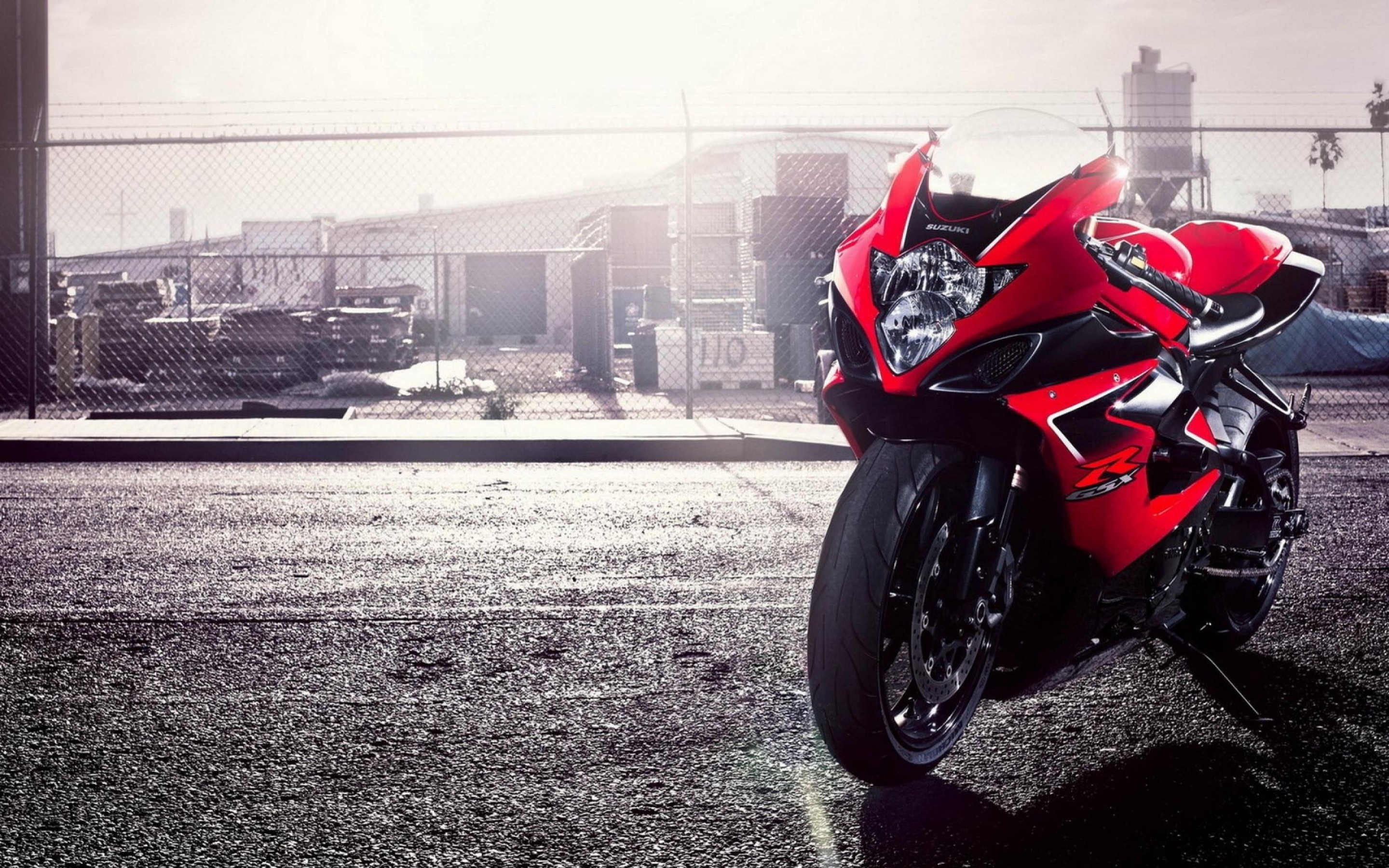 Red Suzuki GSX Sports Bike