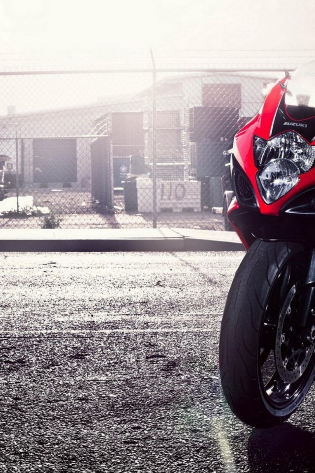 Red Suzuki GSX Sports Bike