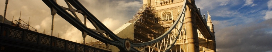 River Tower Bridge Bridge England Clouds Sky City Landscape